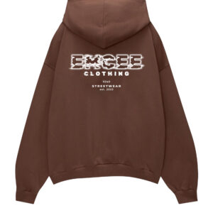 emcee boxy hoodie brown