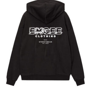 emcee boxy hoodie black