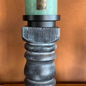 kandelaar van gerecycled hout